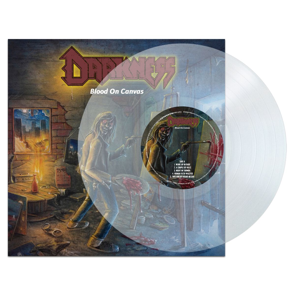 Darkness Blood on canvas LP multicolor