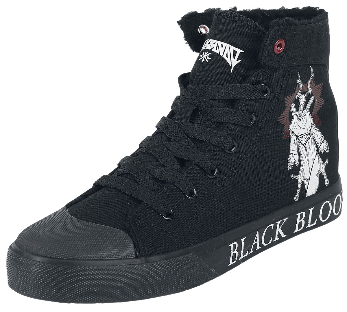 Black Blood by Gothicana Gefütterte Sneaker mit Print Sneaker high schwarz in EU38