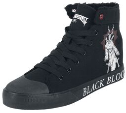 Gefütterte Sneaker mit Print, Black Blood by Gothicana, Sneaker high
