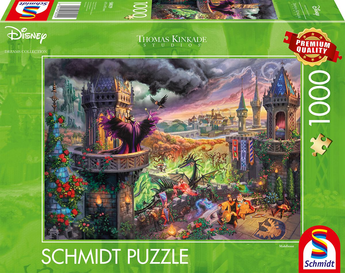 Image of Puzzle Disney di La Bella Addormentata Nel Bosco - Thomas Kinkade Studios - Disney Dreams Collection - Maleficent - Unisex - multicolore