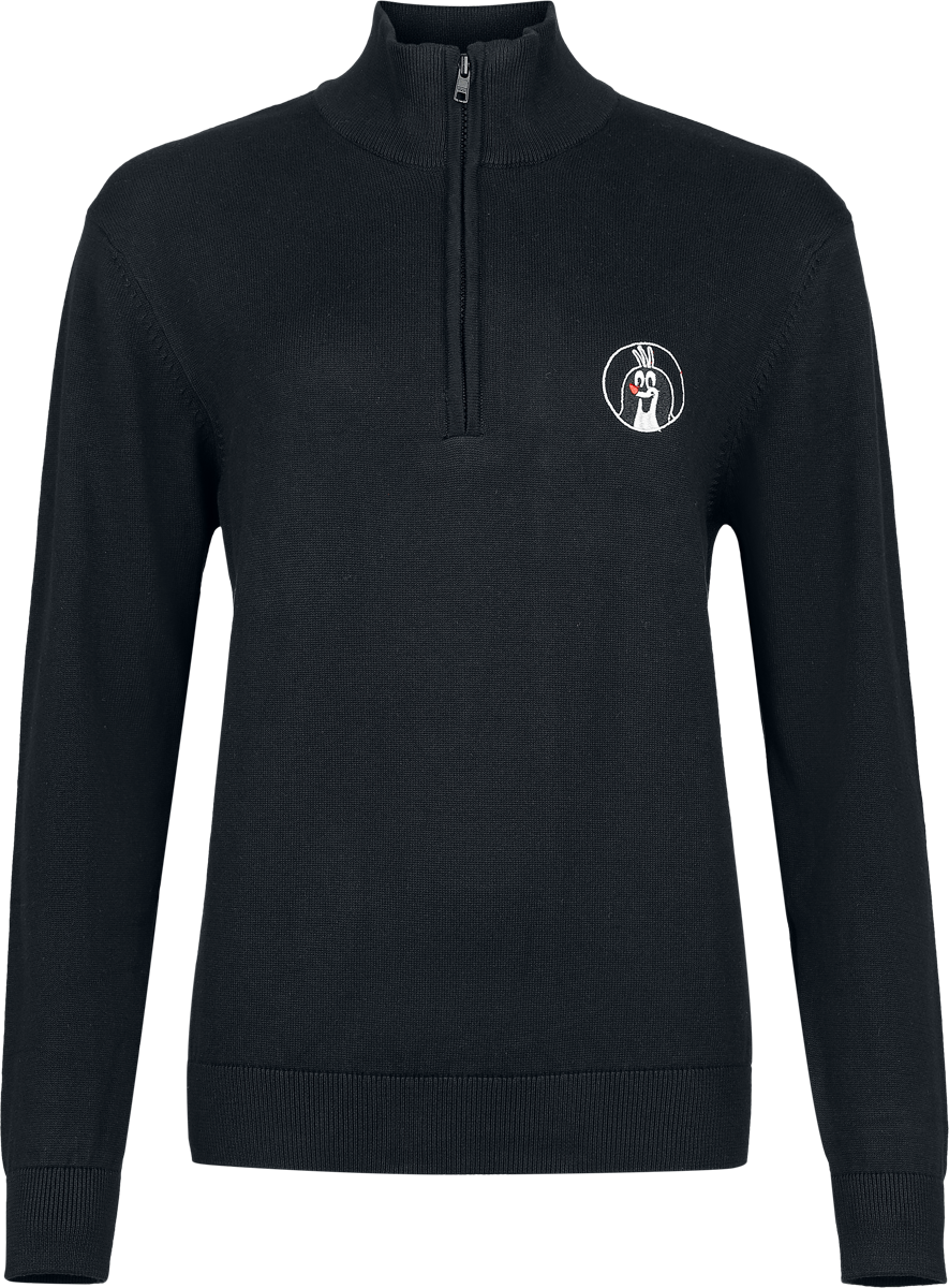 The Mole  Sweatshirt - The Little Mole - Half-zip Jumper - for Women - black