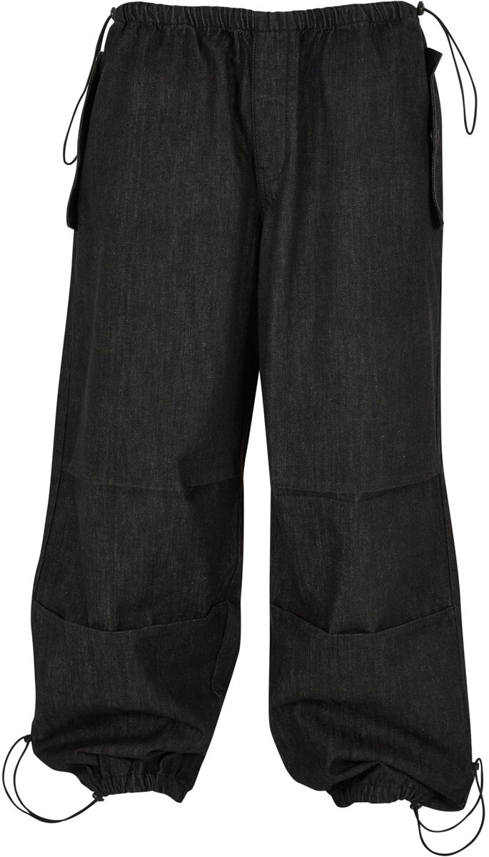Urban Classics Jeans - Parachute Jeans Pants - S bis XL - für Männer - Größe L - schwarz