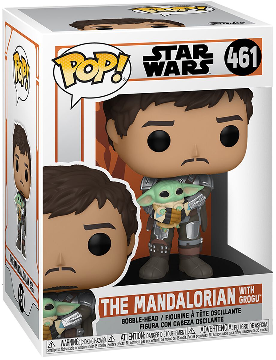 Star Wars The Mandalorian - The Mandalorian with Grogu Vinyl Figure 461 Funko Pop! multicolor