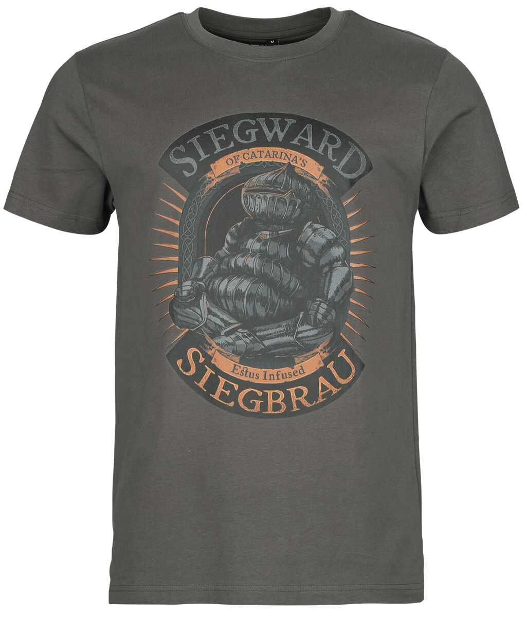 Dark Souls - Gaming T-Shirt - Siegward of Catarina - S bis M - für Männer - Größe M - grau  - EMP exklusives Merchandise!