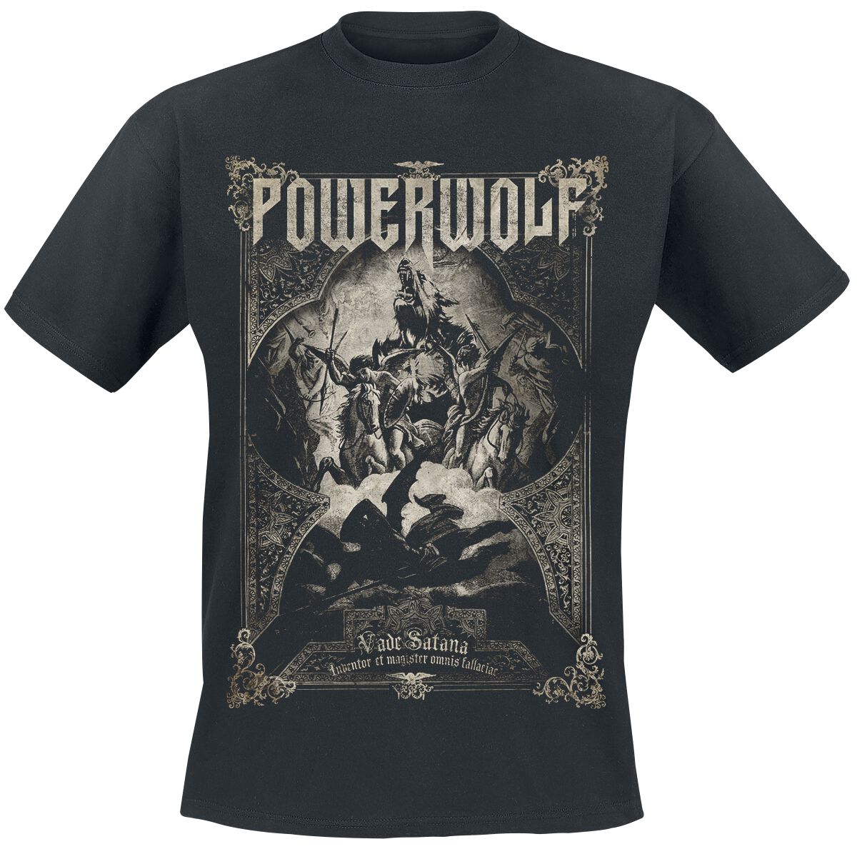 Powerwolf T-Shirt - Vada Satana - L bis 4XL - für Männer - Größe 4XL - schwarz  - EMP exklusives Merchandise!