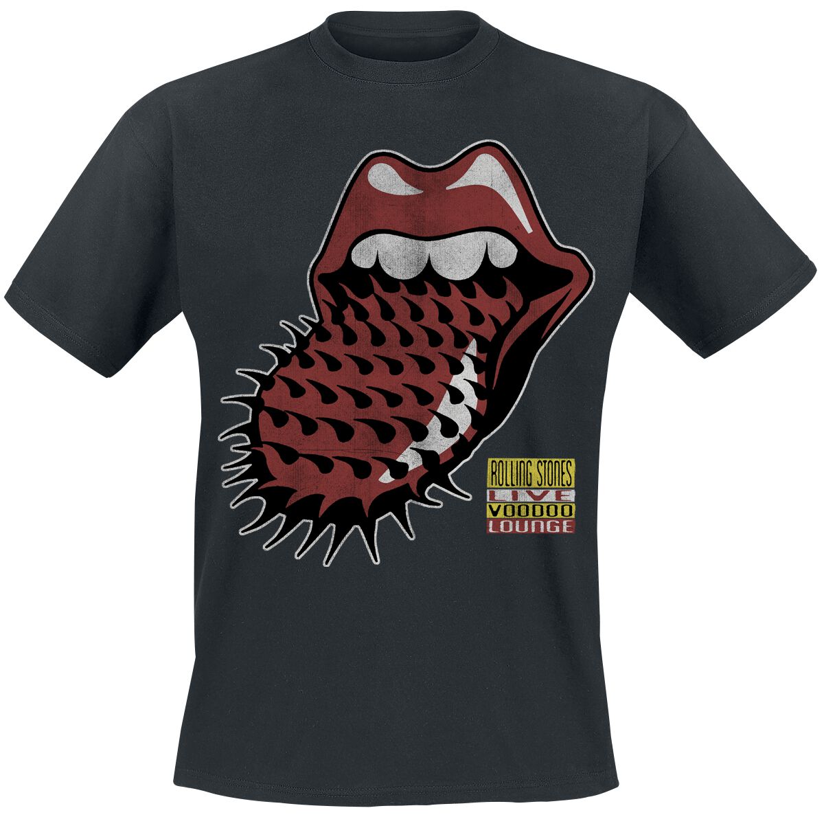 The Rolling Stones T-Shirt - Voodoo Lounge Live - S bis 3XL - für Männer - Größe 3XL - schwarz  - Lizenziertes Merchandise!
