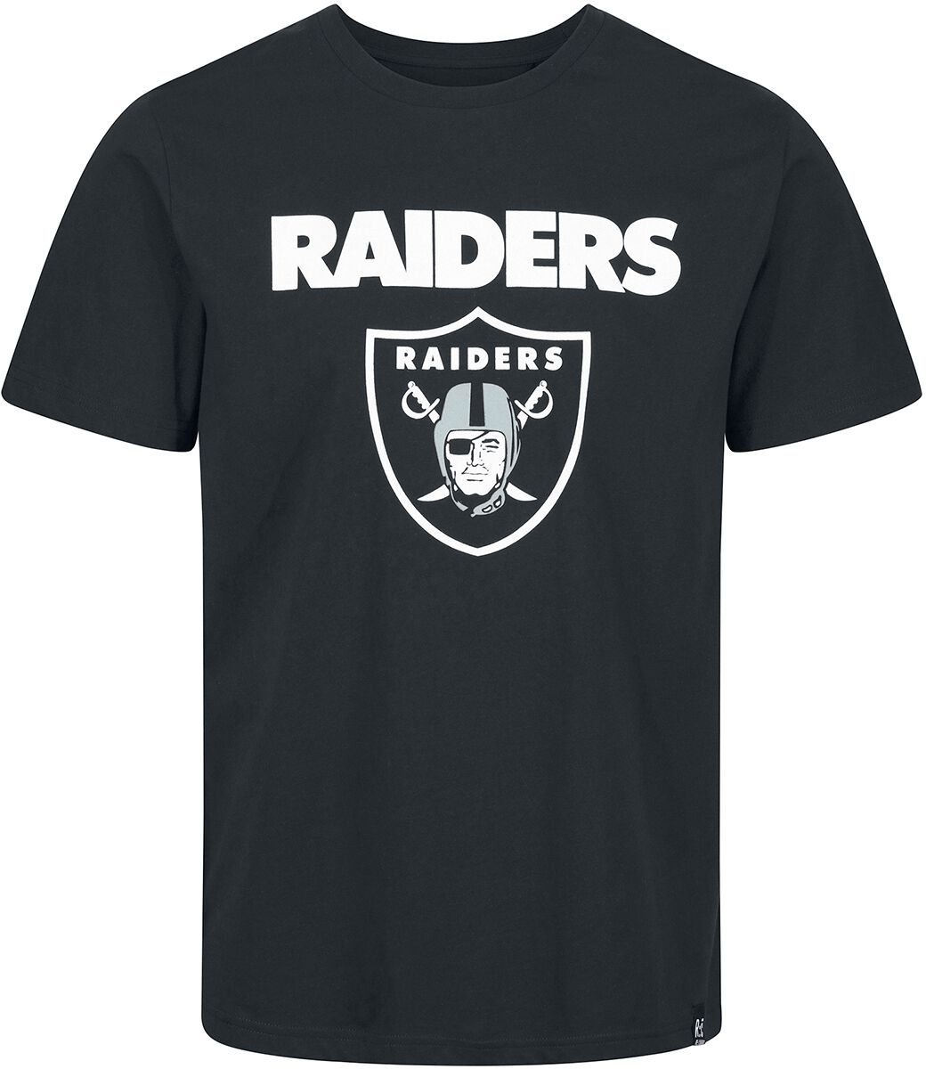 Levně Recovered Clothing NFL Raiders Logo Tričko černá