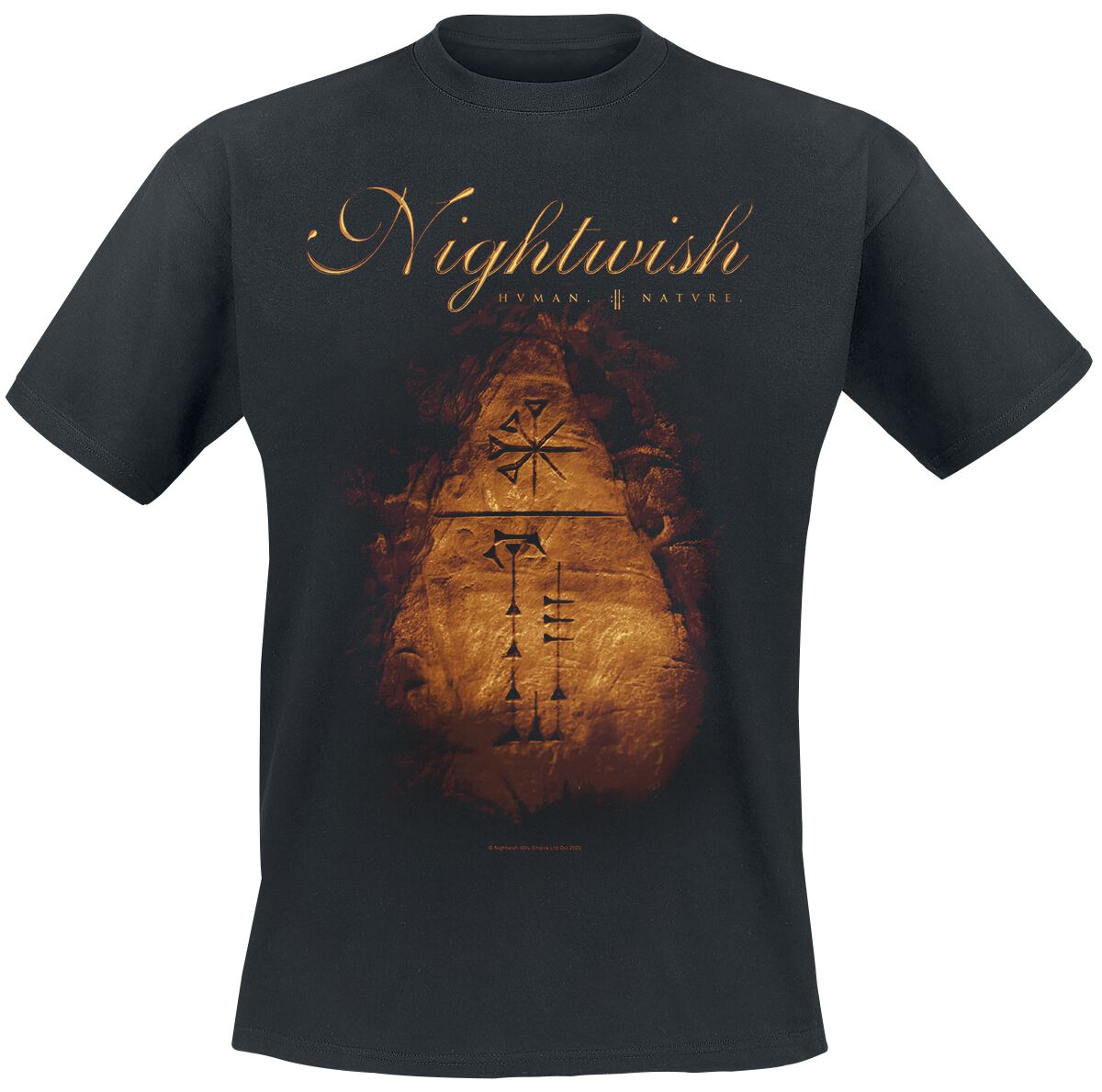 Nightwish T-Shirt - Human. :||: Nature. - S bis XXL - für Männer - Größe S - schwarz  - EMP exklusives Merchandise!