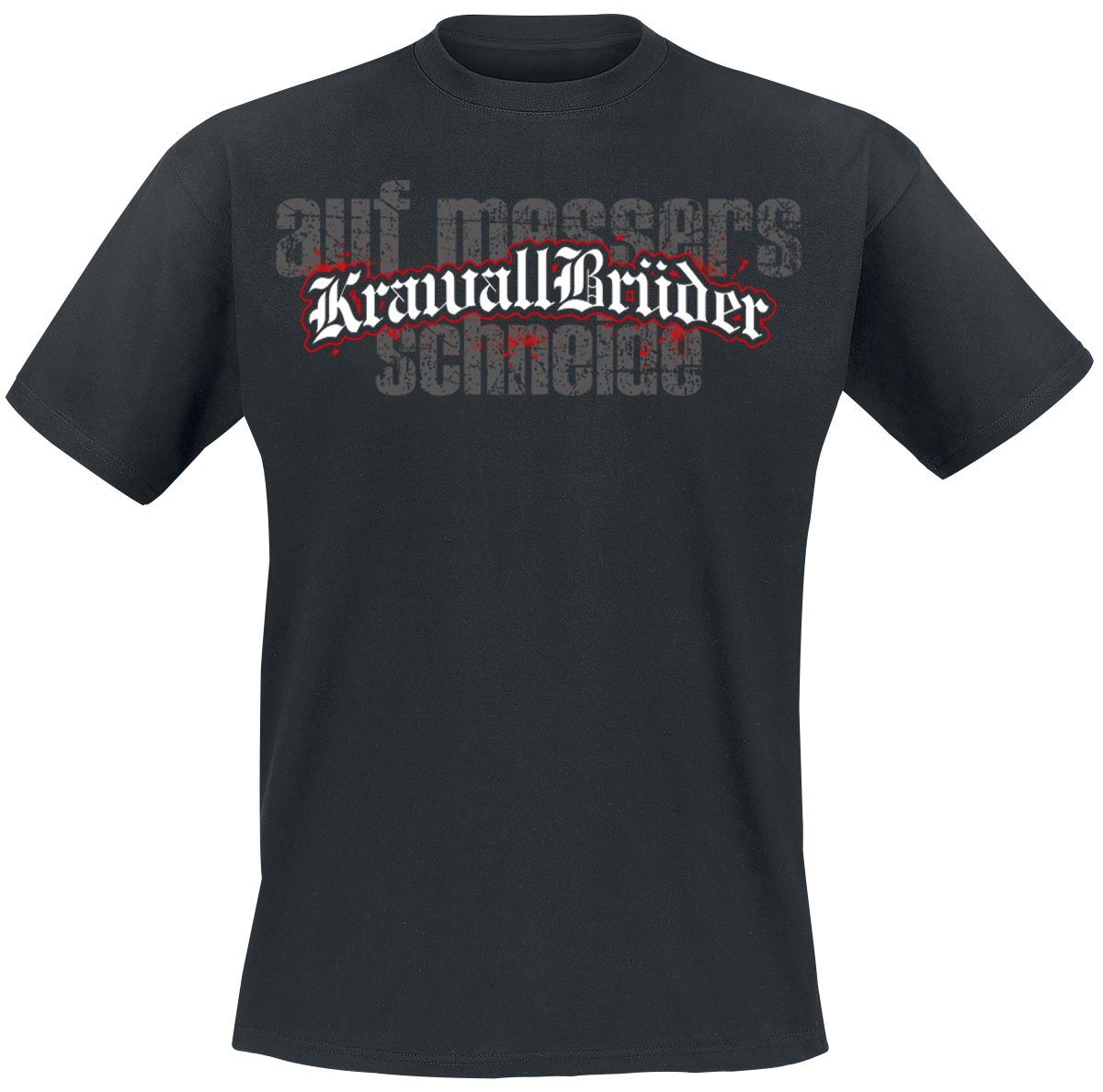 KrawallBrüder - Auf Messer's Schneide - Logo - T-Shirt - black image