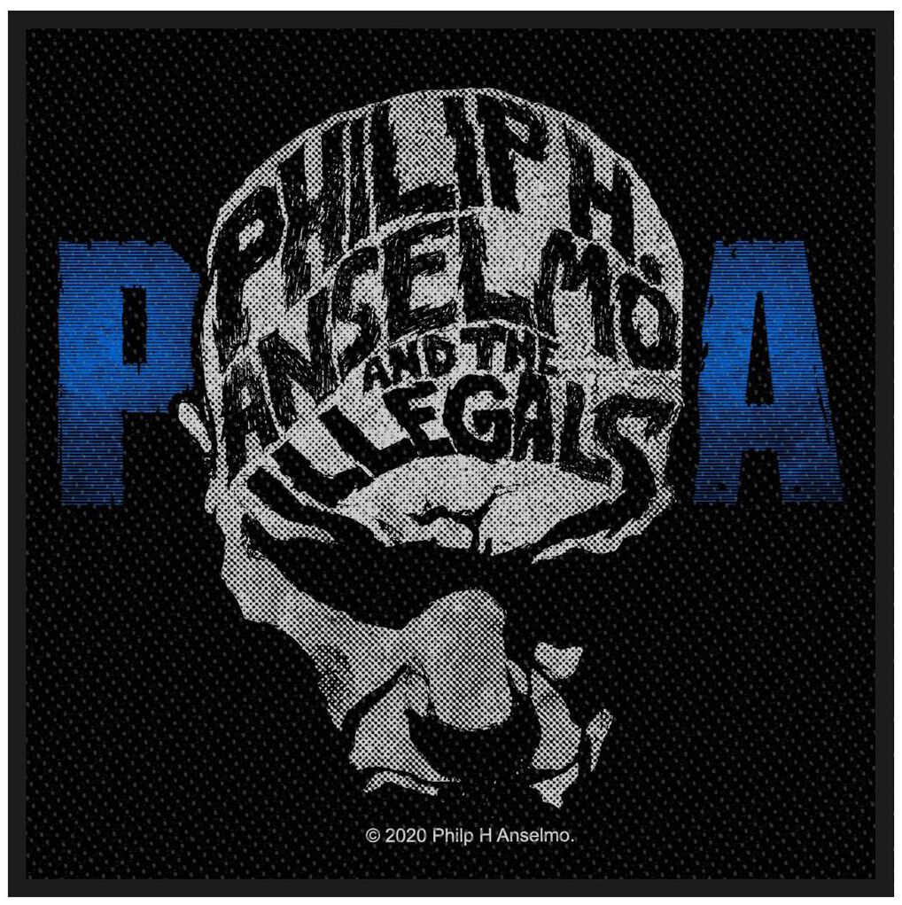 Image of Phil H. Anselmo & The Illegals Face Patch schwarz/weiß/blau