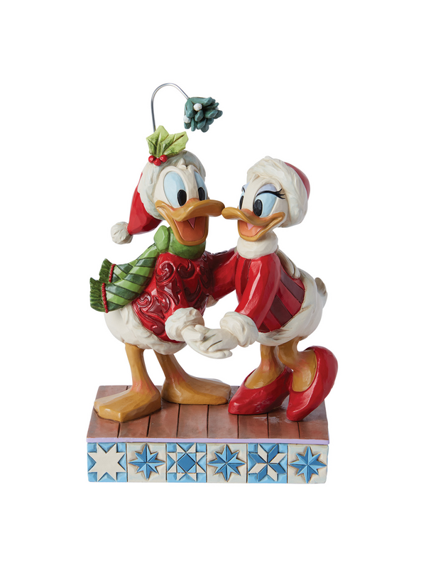 Mickey Mouse Disney Collection Figures - Donald and Daisy - mistletoe - multicolour