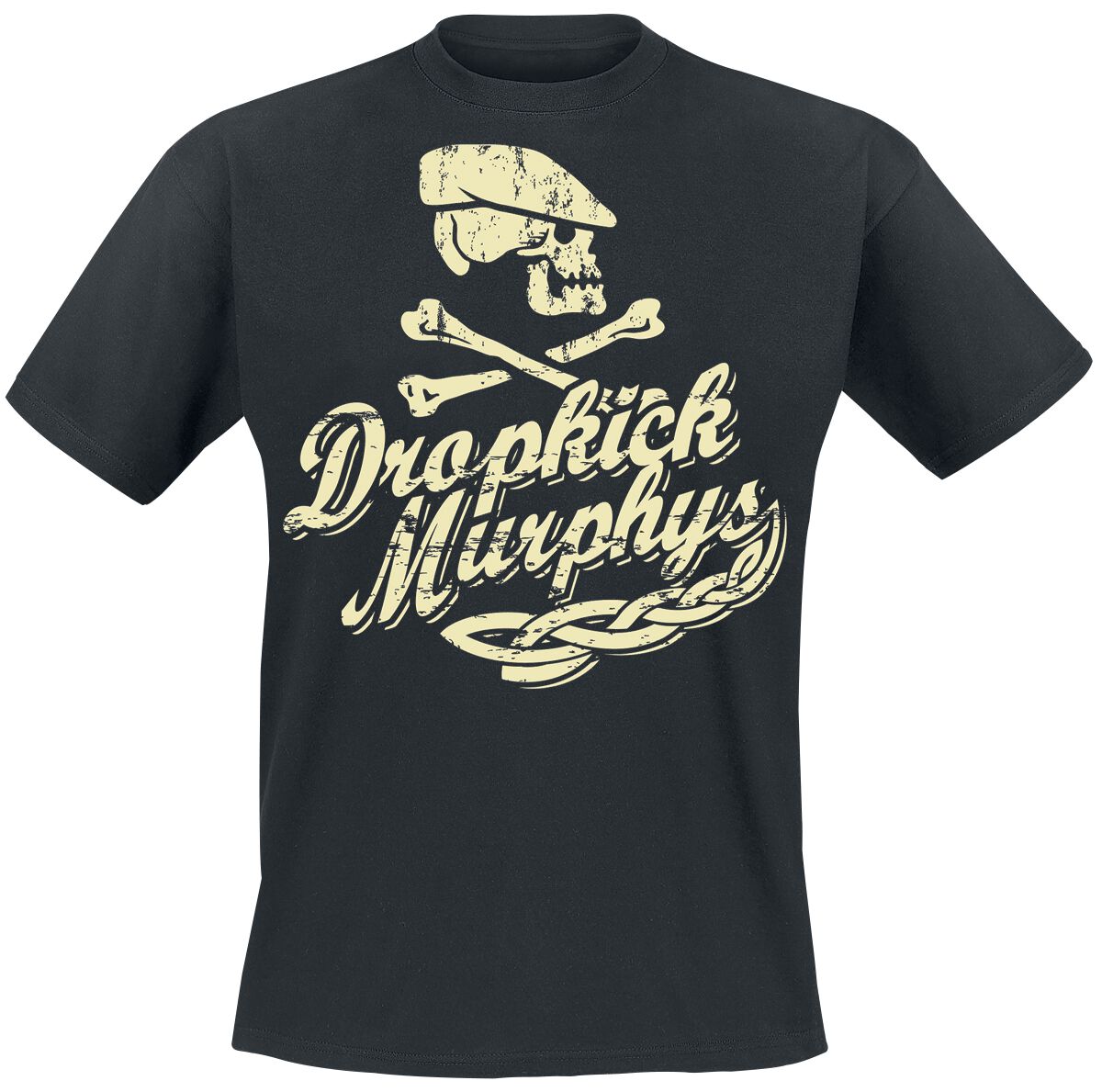 Dropkick Murphys Scally Skull Ship T Shirt schwarz  - Onlineshop EMP