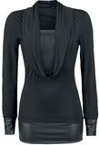 Wide Collar, Black Premium by EMP, Langarmshirt