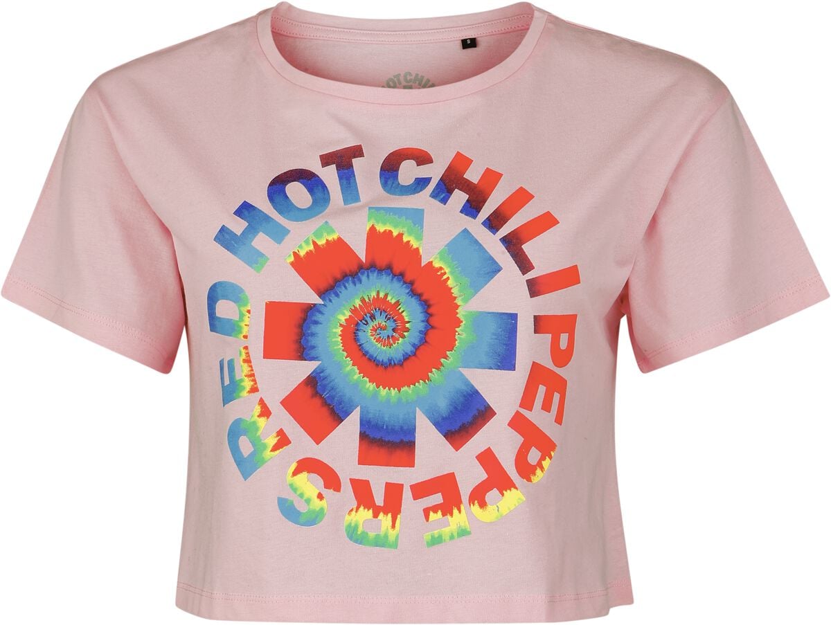 T-Shirt Manches courtes  de Red Hot Chili Peppers - Psychedelic Crest - XS à XL - pour Femme - rose clair
