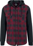Hooded Checked Flanell, RED by EMP, Flanellhemd