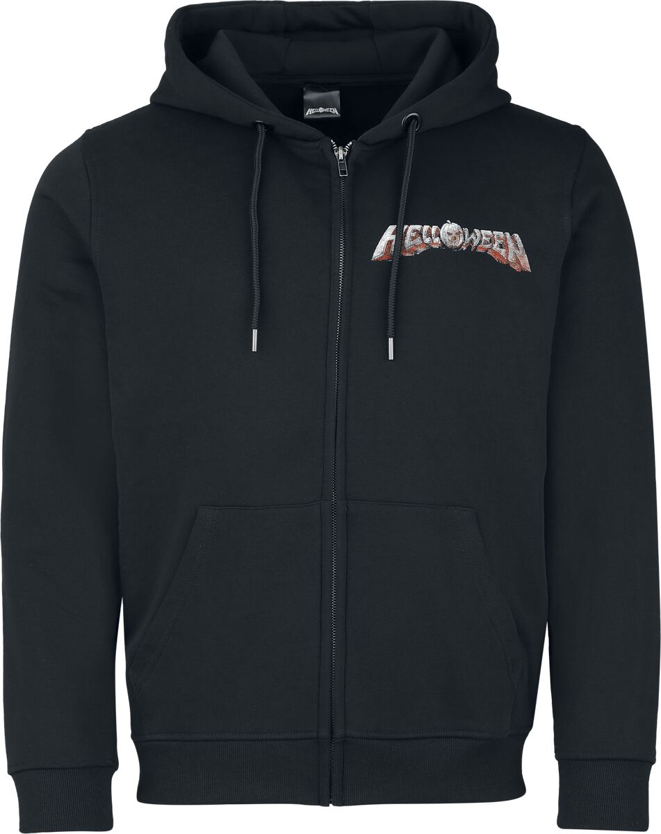 Helloween Vest met capuchon - Shadow Pumpkin - S tot XXL - voor Mannen - zwart