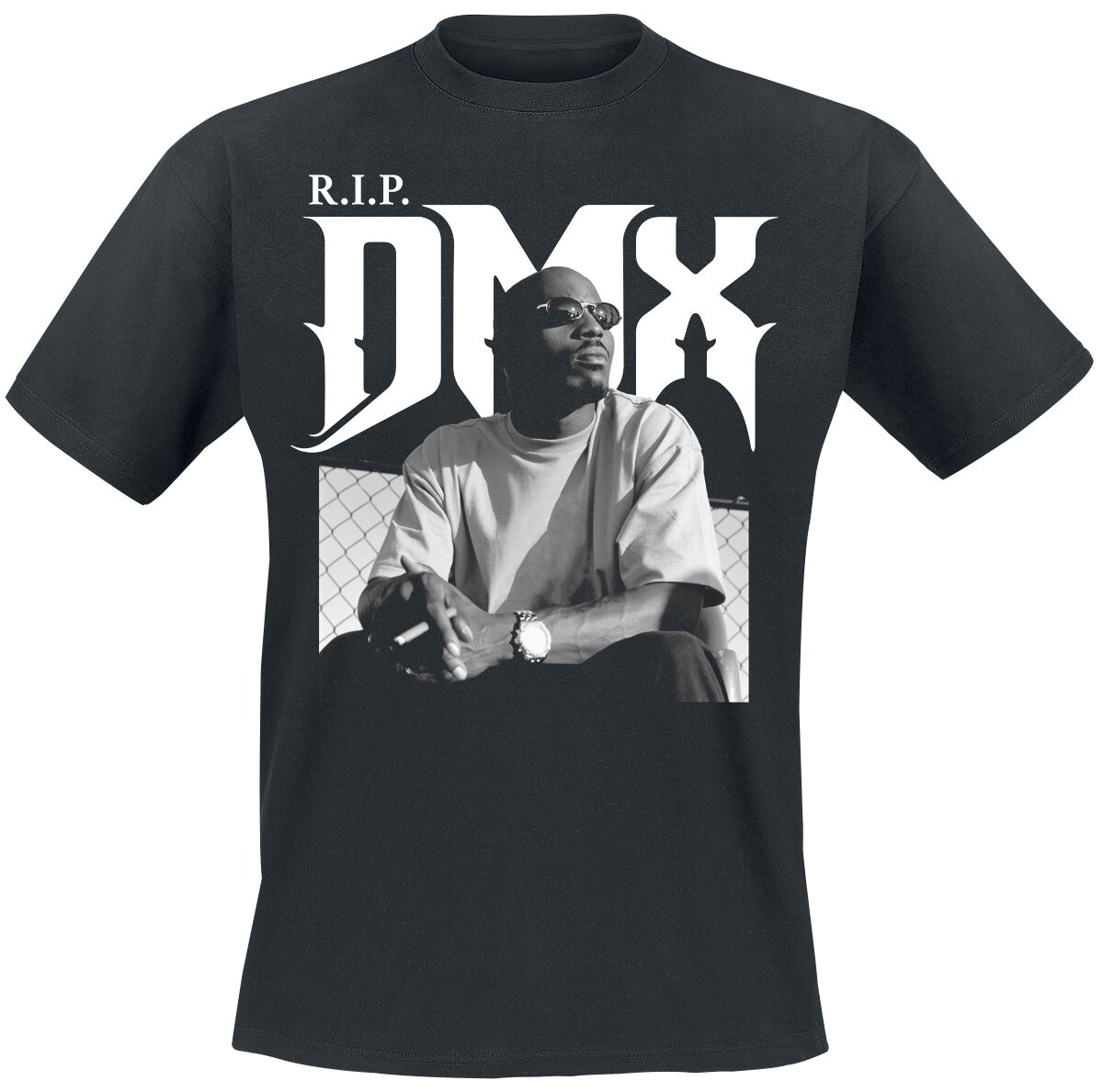 DMX T-Shirt - RIP Fence - S bis XXL - für Männer - Größe XL - schwarz  - Lizenziertes Merchandise!