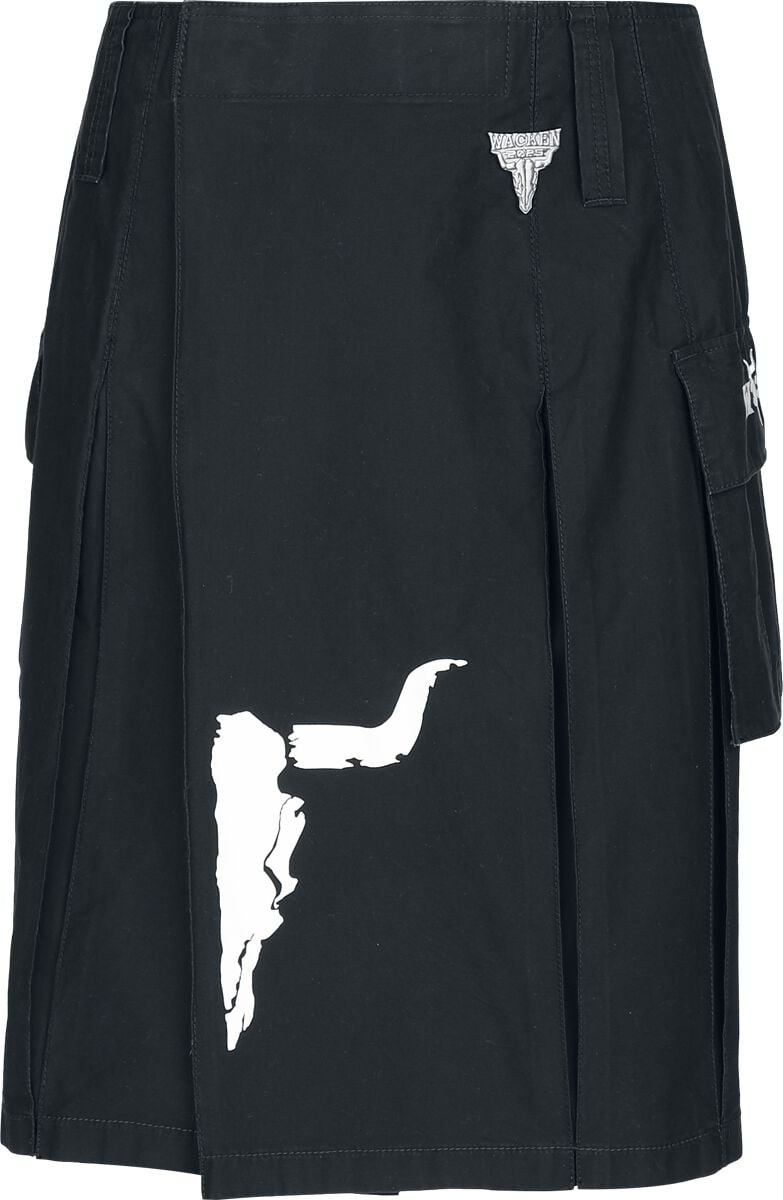 Wacken Open Air Midi Skirt - Wacken - M to 3XL - for Men - black