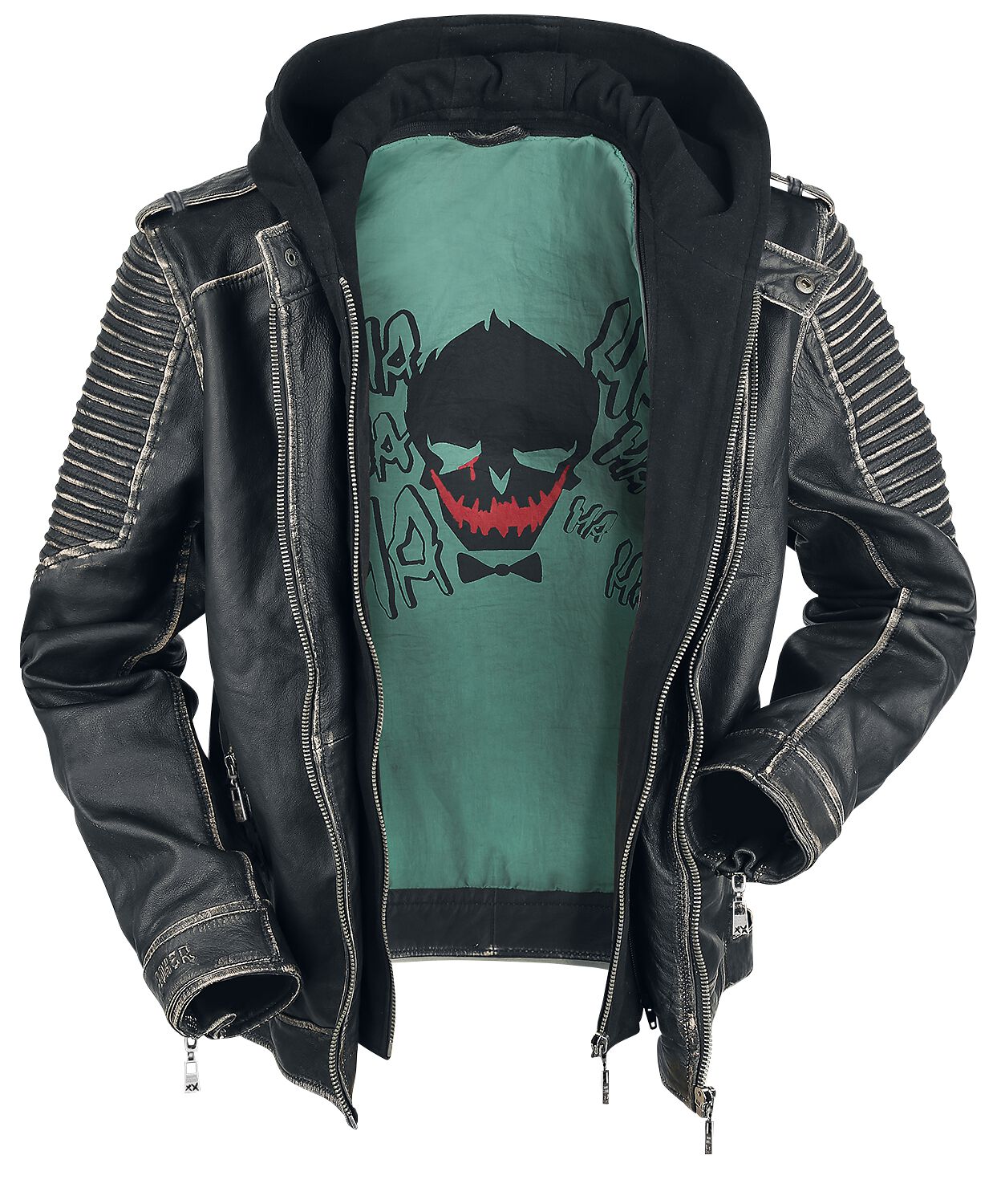 DC Comics Lederjacke - The Joker - S bis 3XL - für Männer - Größe 3XL - schwarz - EMP exklusives Merchandise! - Männer - male