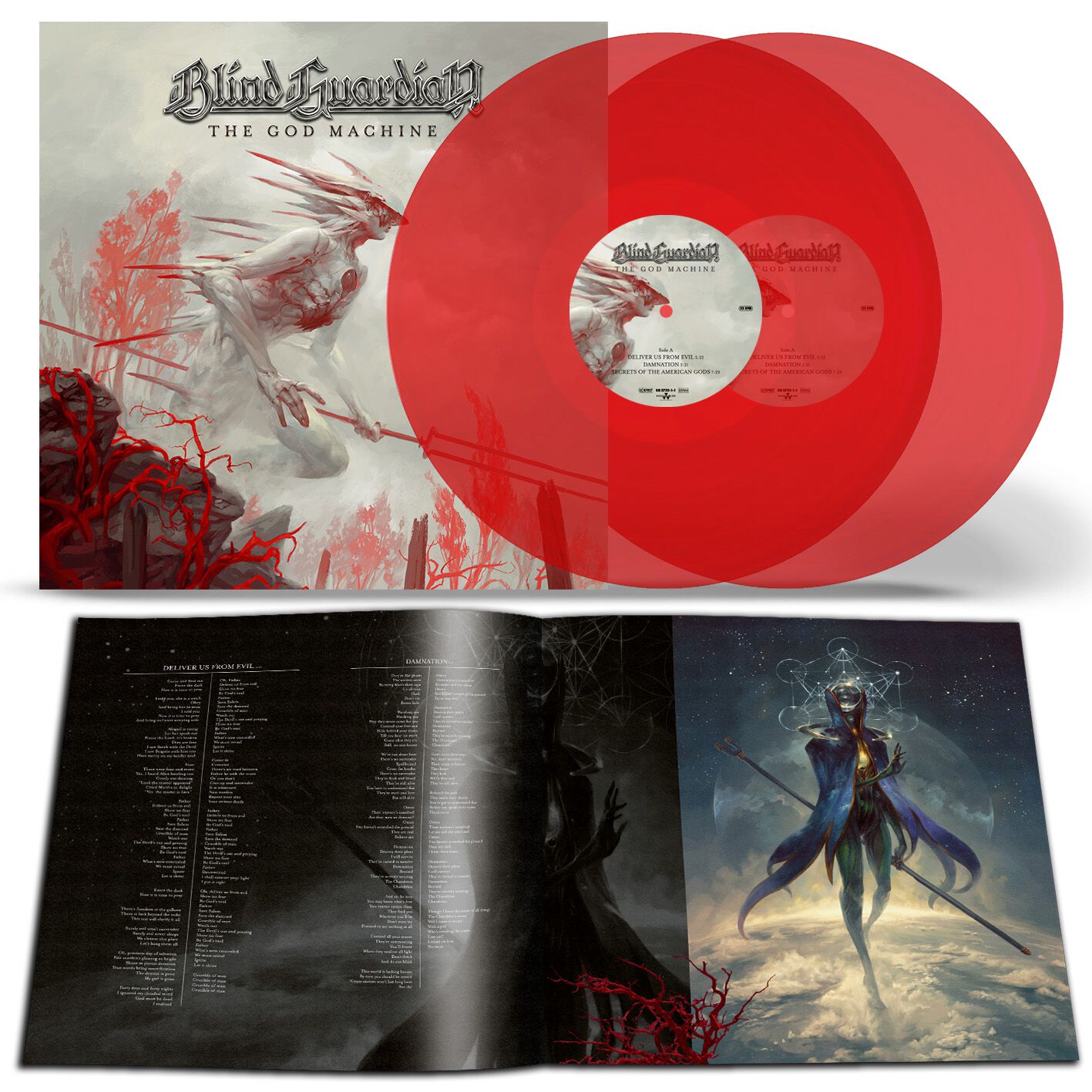 LP de Blind Guardian - The god machine - pour Unisexe - rouge