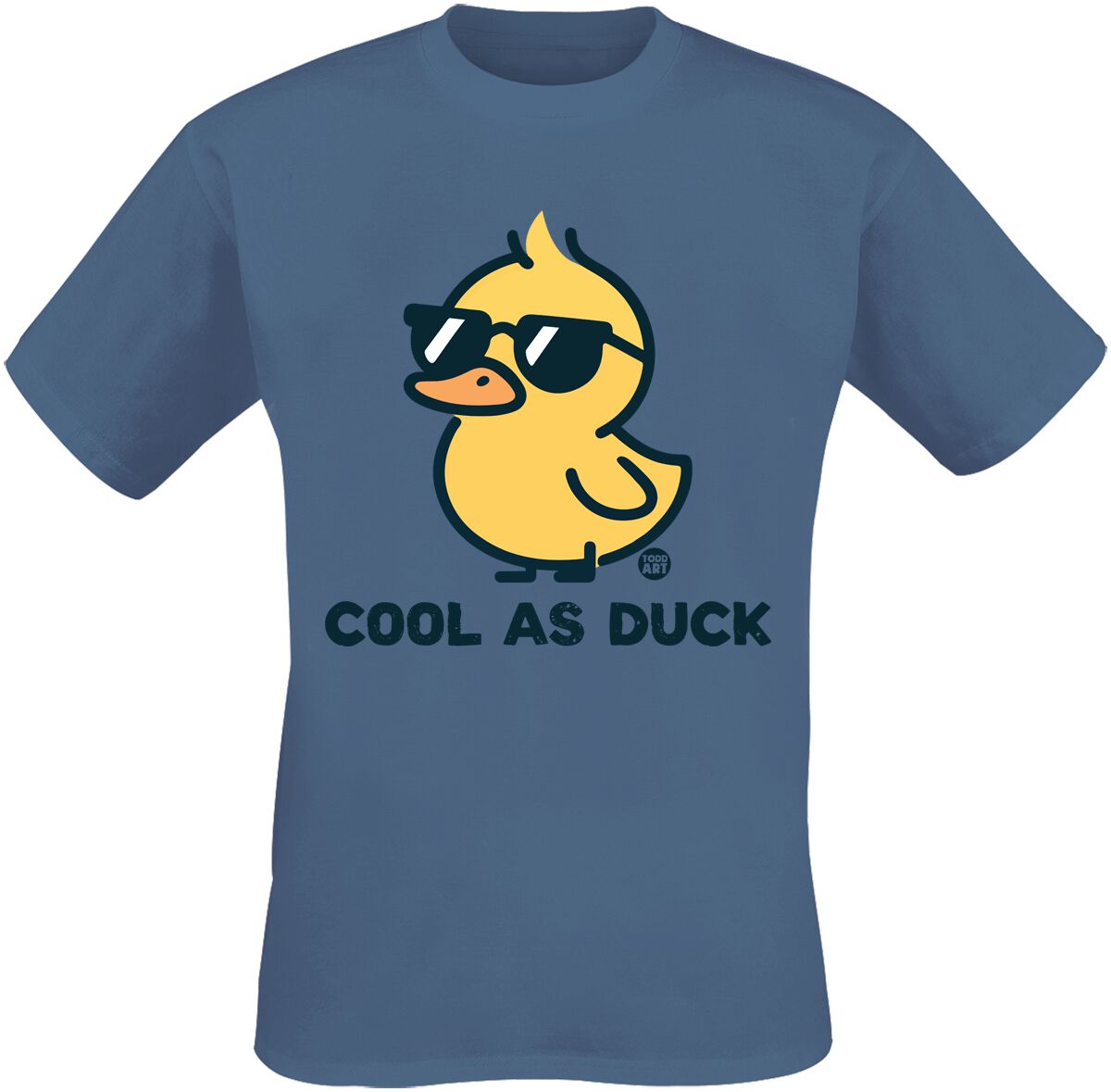 T-skjorte Fun av Todd Goldman - Cool As Duck - Herrer - blå