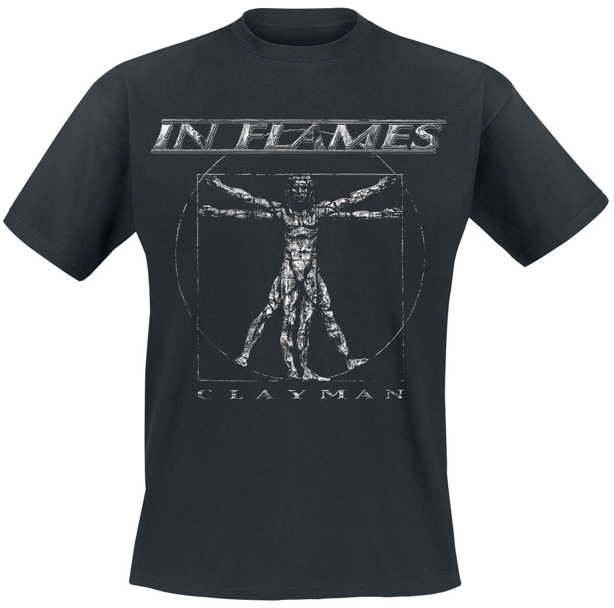 In Flames T-Shirt - Clayman Vintage - S bis XXL - für Männer - Größe S - schwarz  - EMP exklusives Merchandise!
