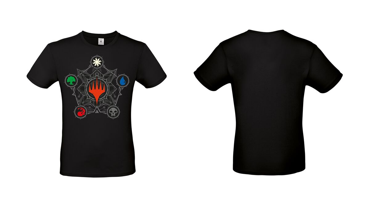 Magic: The Gathering Mana Circle T-Shirt schwarz in L