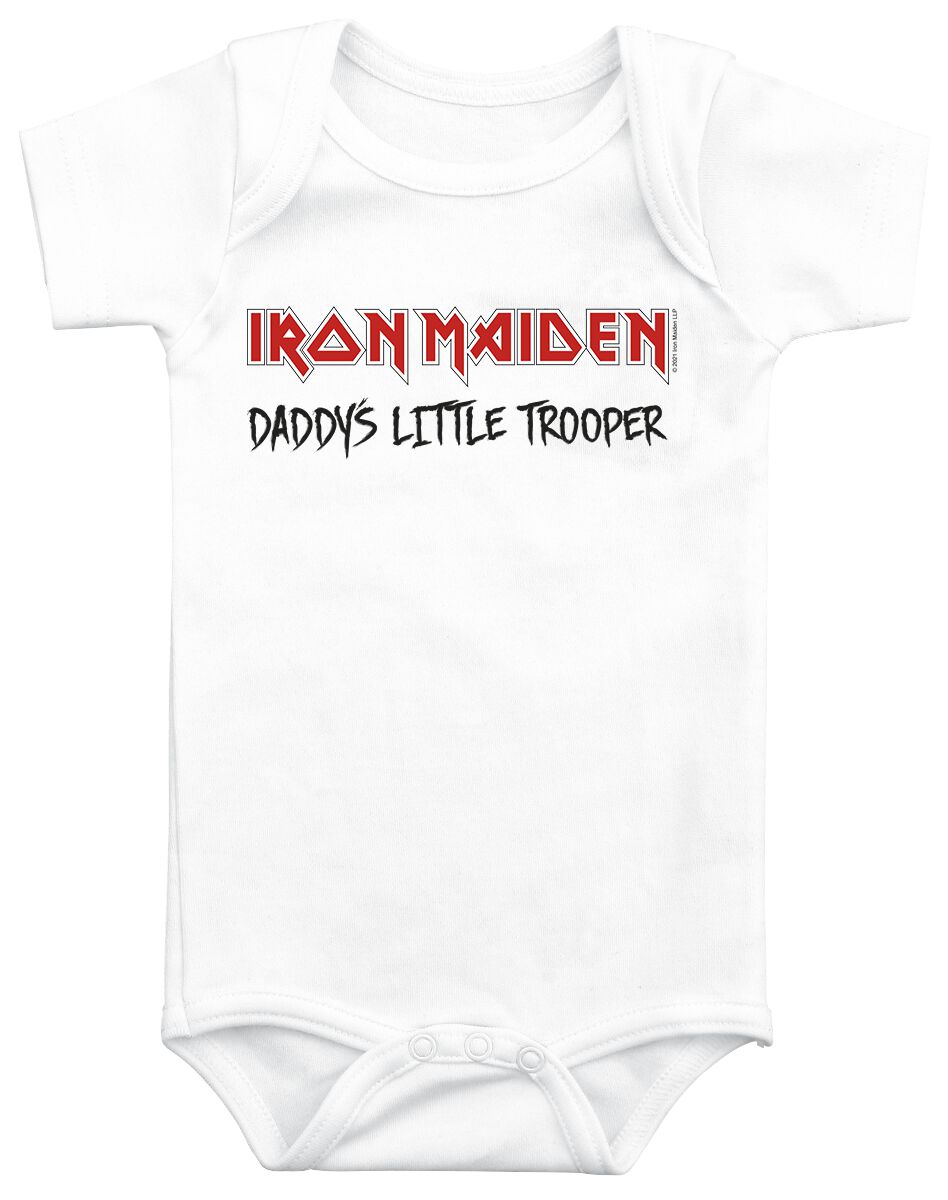 Body de Iron Maiden - Kids - Little Trooper - 56/62 86/92 - para niñas & niños - Blanco
