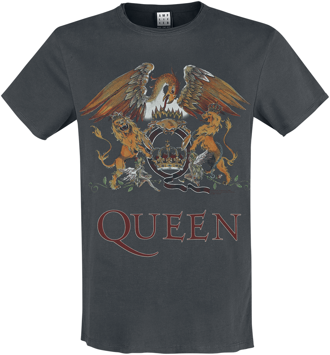 Queen - Amplified Collection - Royal Crest - T-Shirt - charcoal image