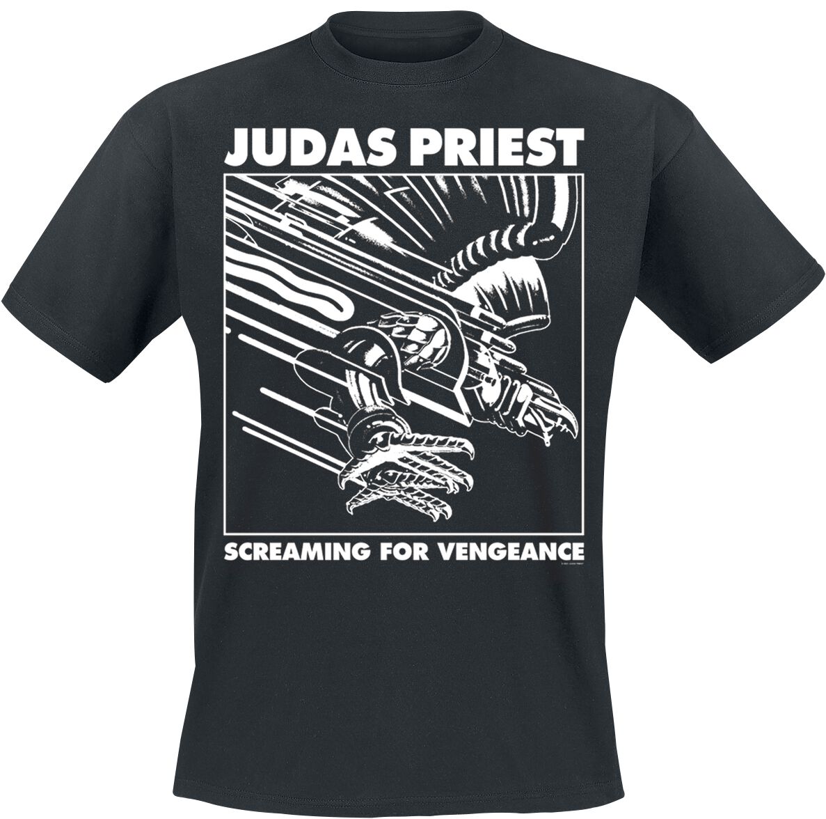 Judas Priest Colour Squared White T-Shirt black