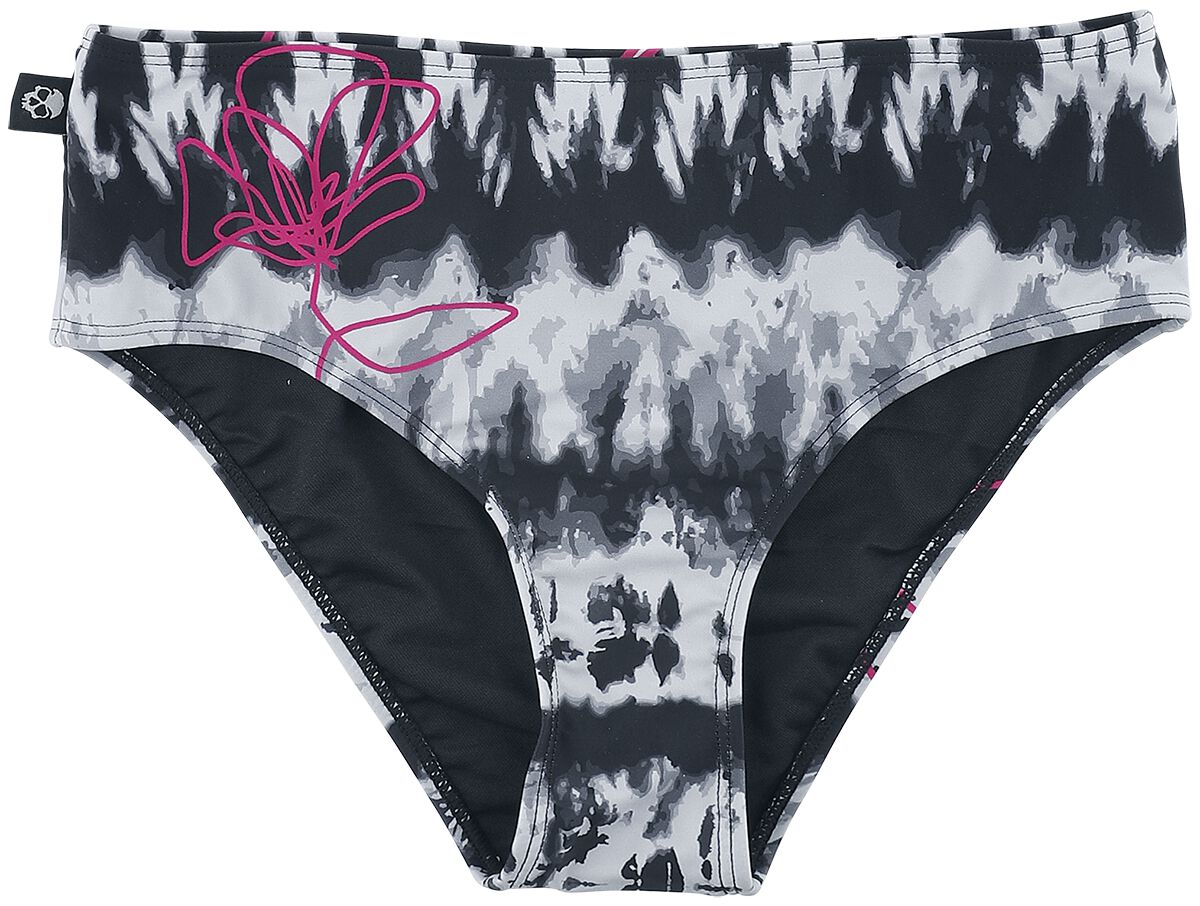 Image of RED by EMP - Bikini Bottoms with Print and Batik Pattern - Slip bikini - Donna - nero bianco