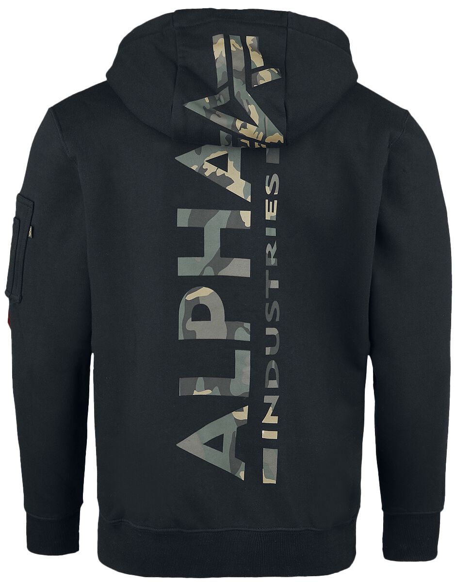 BACK PRINT HOODY CAMO PRINT Alpha Industries Kapuzenpullover EMP