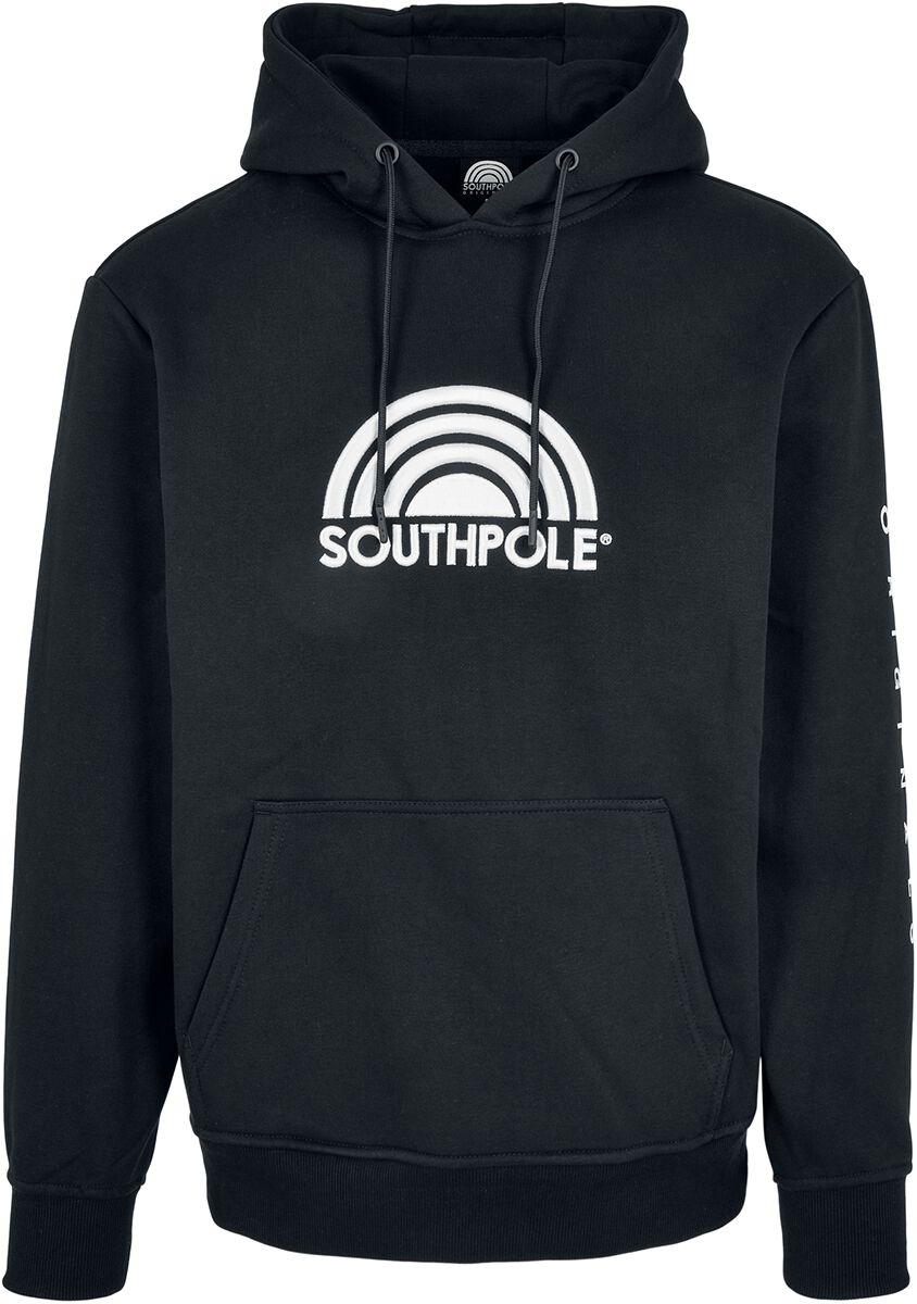 Southpole 3D Embroidery Hoody Strickpullover schwarz von Southpole