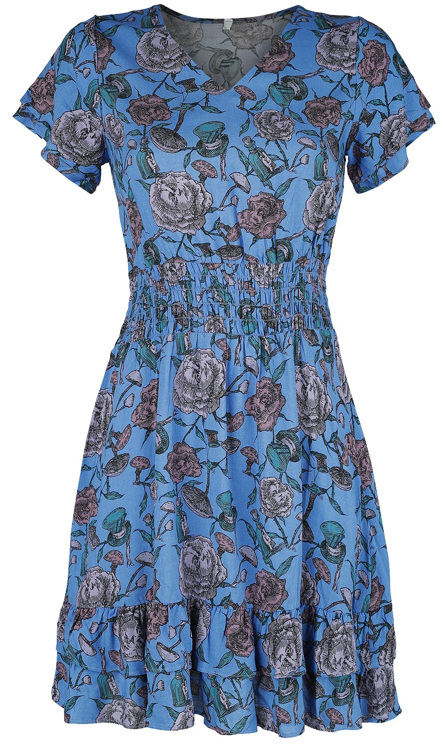 Alice in Wonderland Rosegarden Medium-length dress Allover