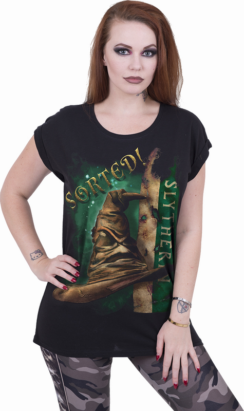 5056711243392 - Slytherin Hat T-Shirt schwarz in L