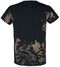 T-Shirt mit Totenkopf - Sanduhren Print