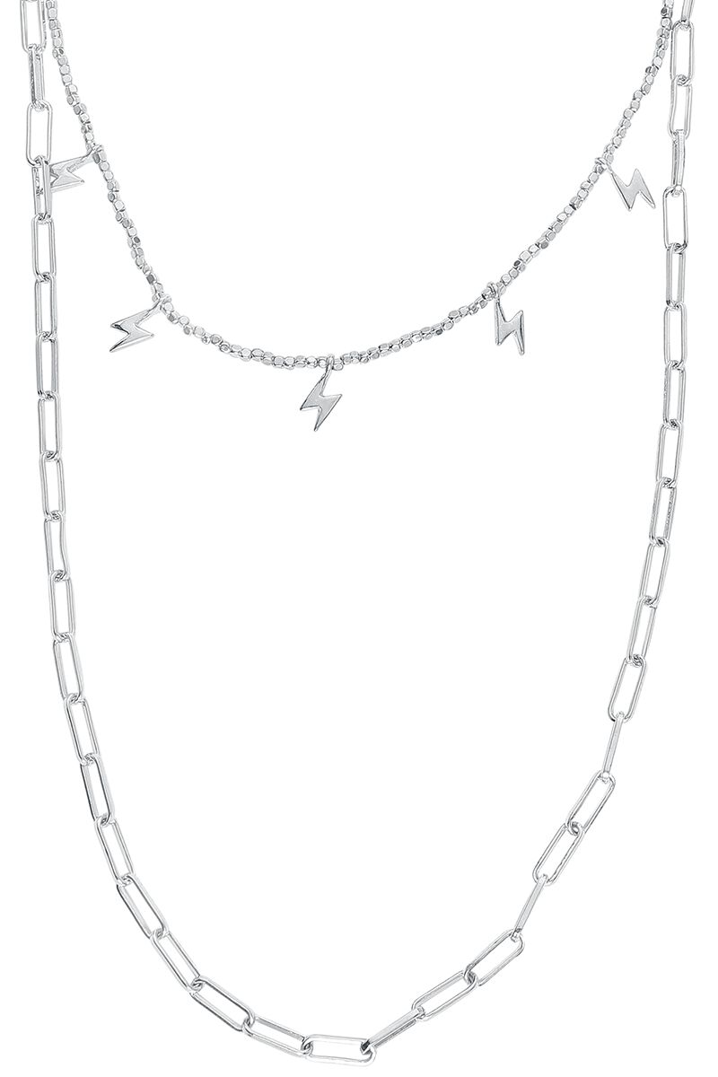 Blitze Halskette silberfarben – 20.02% Rabatt Blitze Halskette silberfarben – 20.02% Rabatt