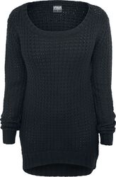 Ladies Long Wideneck Sweater, Urban Classics, Strickpullover