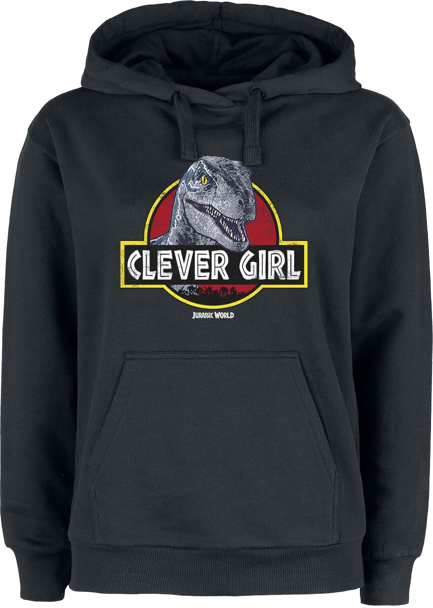 Sweat-shirt à capuche de Jurassic Park - Clever Girl - S à 3XL - pour Femme - noir