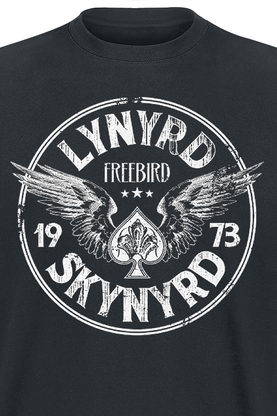 Lynyrd Skynyrd Black Freebird `73 Wings T-Shirt schwarz
