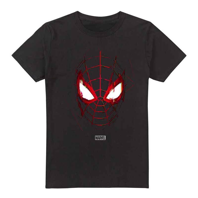 Spider-Man - Marvel T-Shirt - Glitched Mask - S bis XXL - Größe S - schwarz  - Lizenzierter Fanartikel