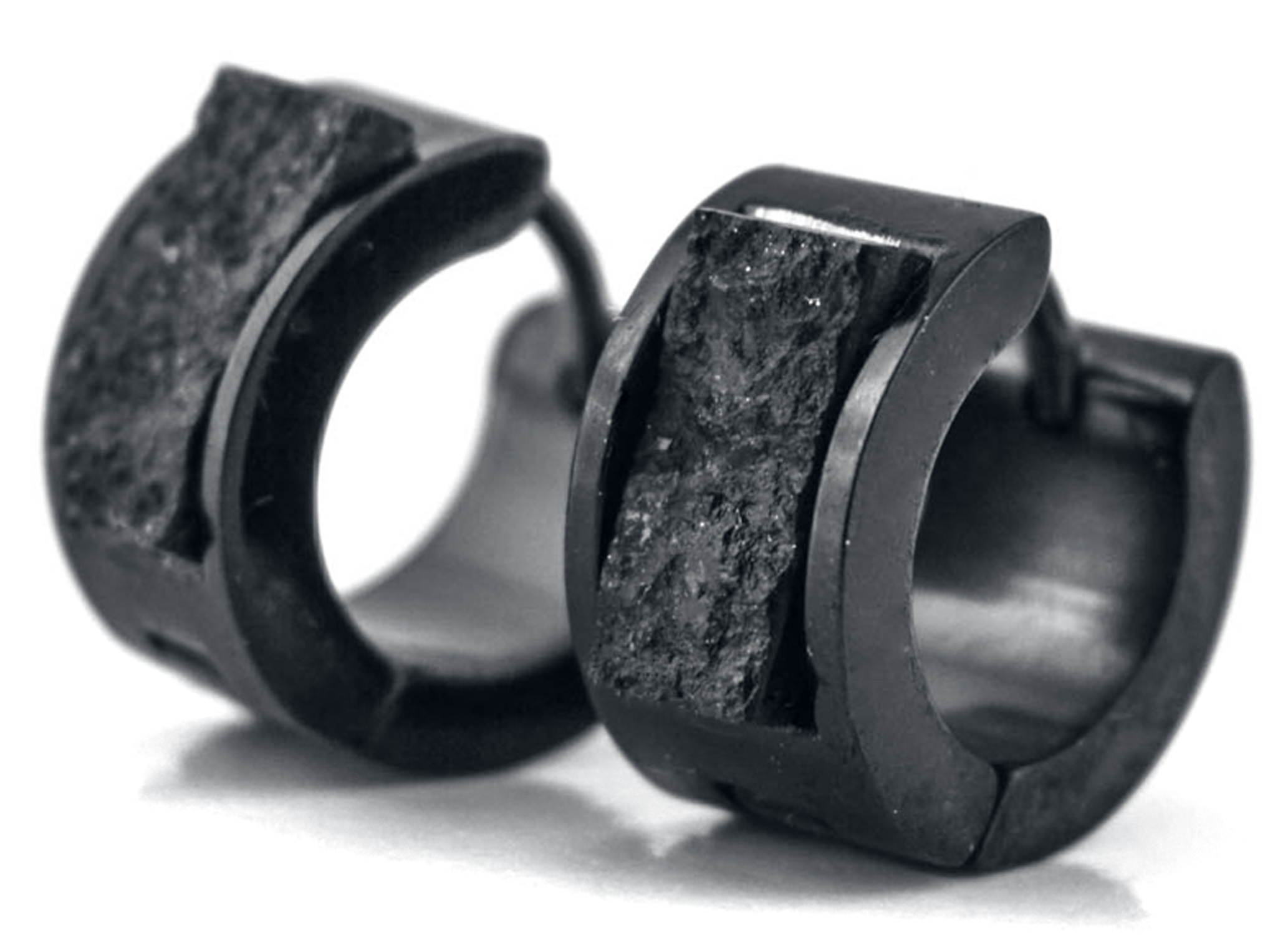 Rockers Raw Black Ohrring schwarz