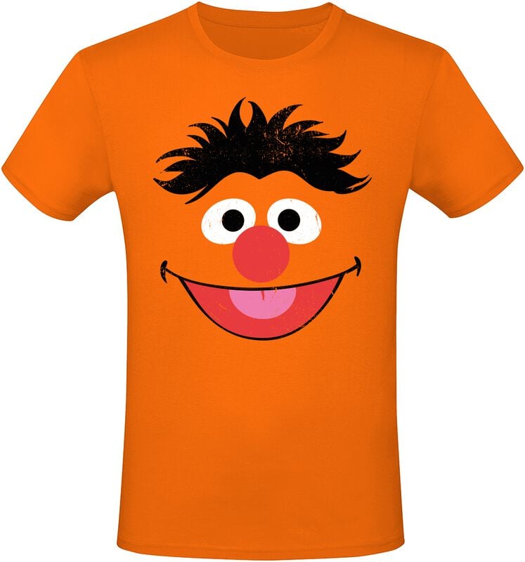 4250979889137 - Ernie - Huge Face T-Shirt orange in S