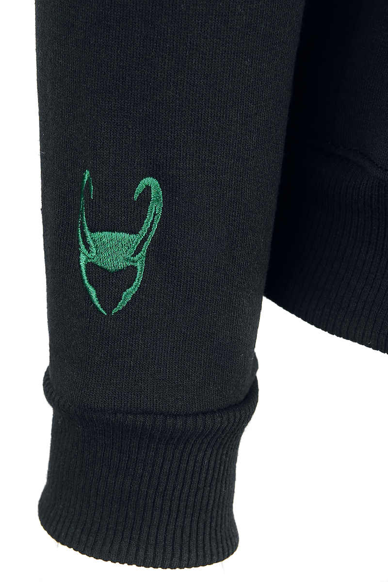 Loki Master Of Mischief Kapuzenjacke schwarz dunkelgrün