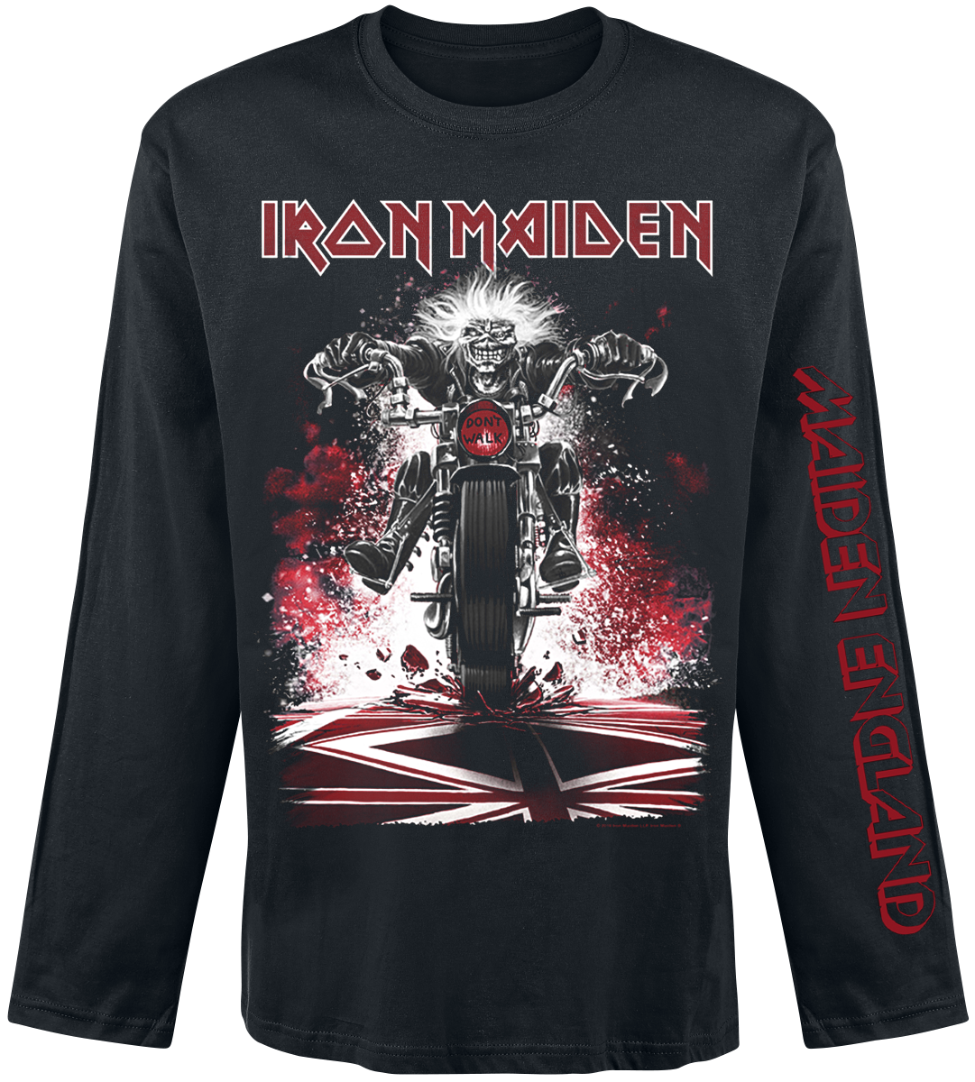 Iron Maiden - Eddie Bike - Langarmshirt - schwarz