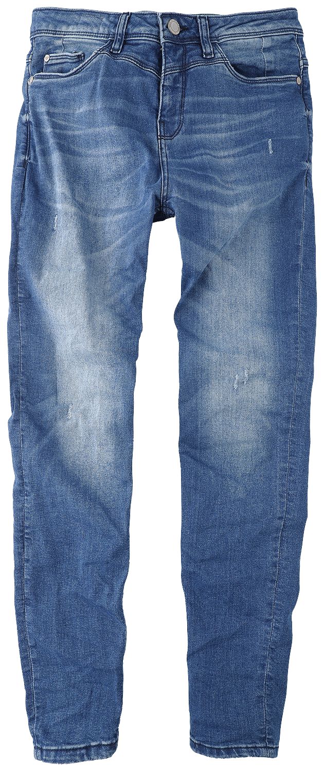 Image of Sublevel Denim Skinny Zip Fly Denim Girl-Jeans blau