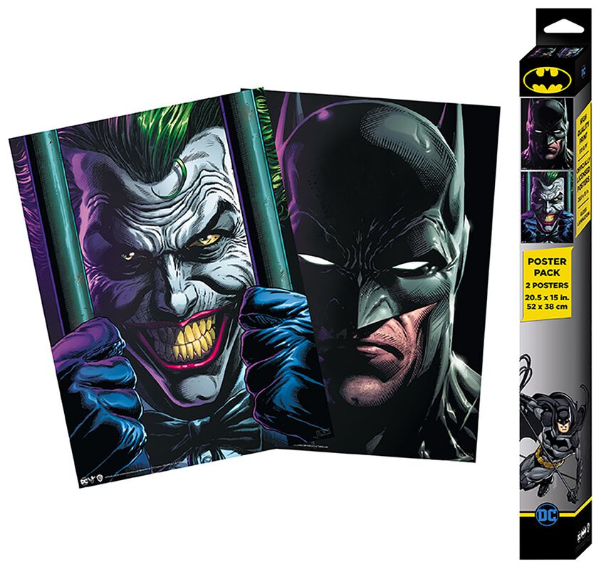 Batman und Joker - Poster 2er Set Chibi Design