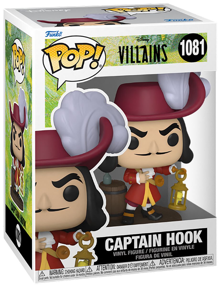 Disney Villains Captain Hook vinyl figurine no. 1081 Funko Pop! multicolor