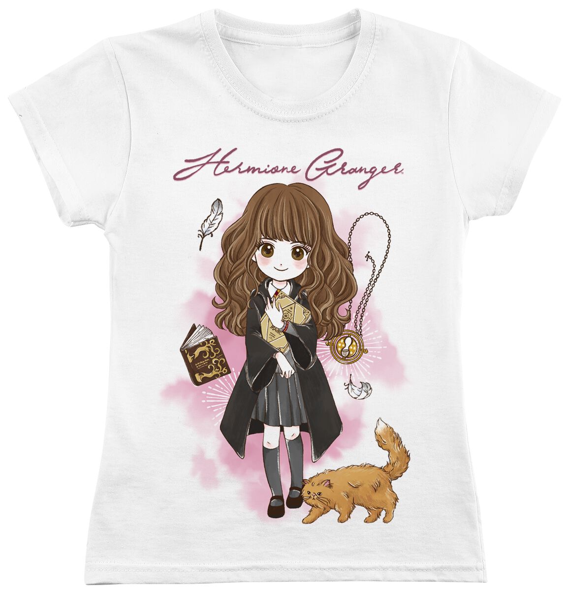 T-shirt de Harry Potter - Enfants - Hermione Granger - 104 à 128 - pour filles & garçonse - blanc