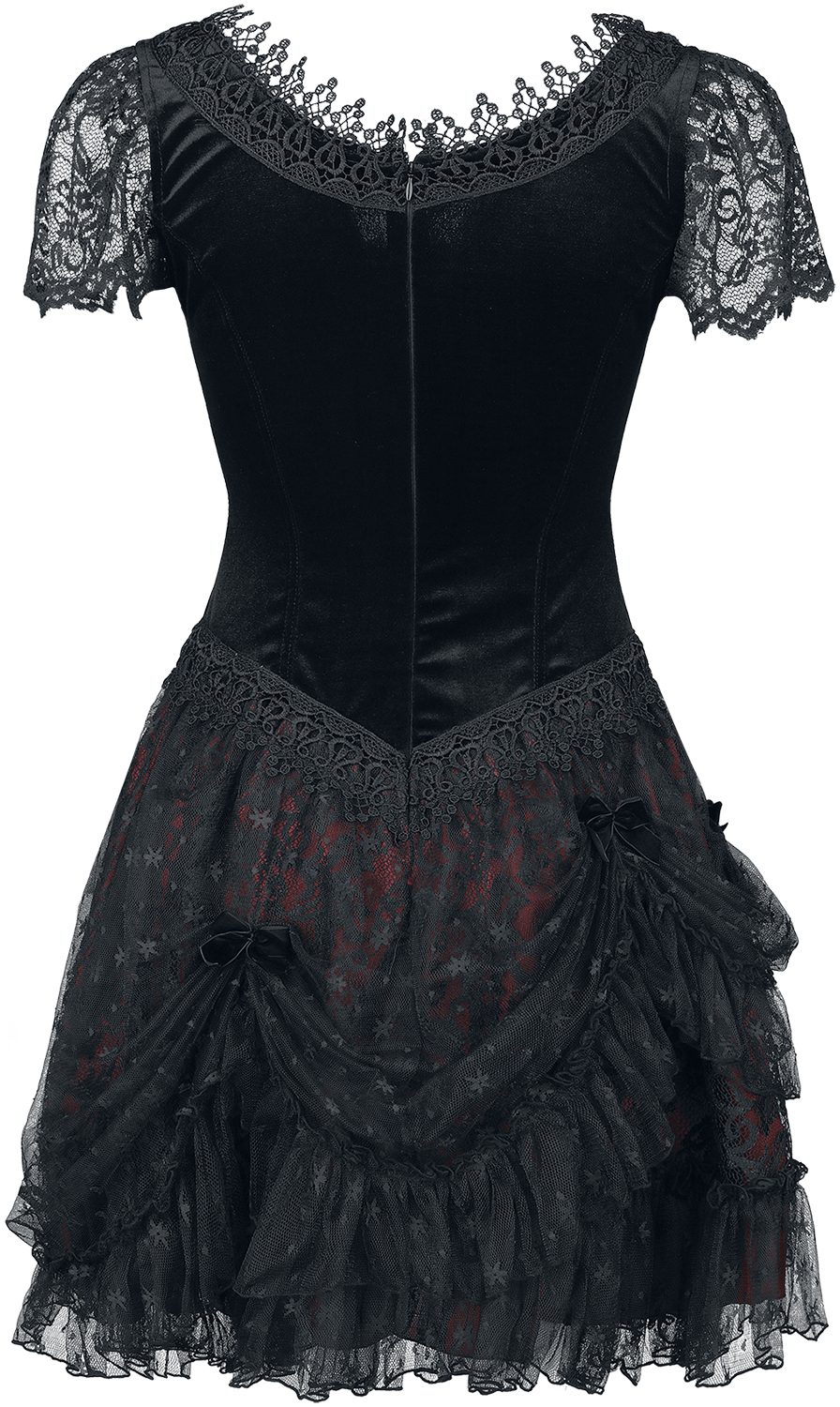 6426013974918 - Minidress Kurzes Kleid schwarz rot in XS 6426013974918 - Minidress Kurzes Kleid schwarz rot in XS